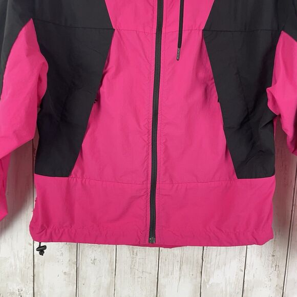 THE NORTH FACE Women’s XS Pink /Black Nylon WINDWALL RAIN JACKET - Picture 3 of 9